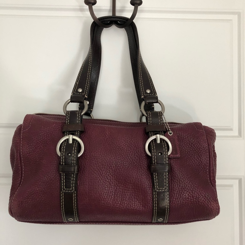 Coach Chelsea soft pebble leather bag, wine